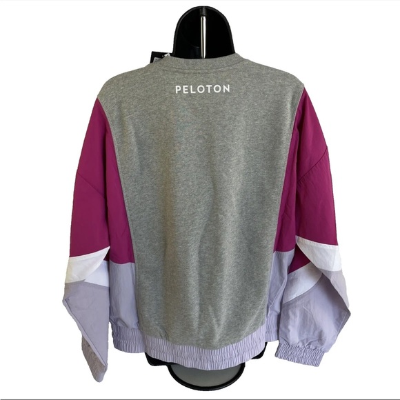 Peloton Fabric Mix Pullover Size XL Womens Workout Sweatshirt Long Sleeve NWT - Picture 7 of 11